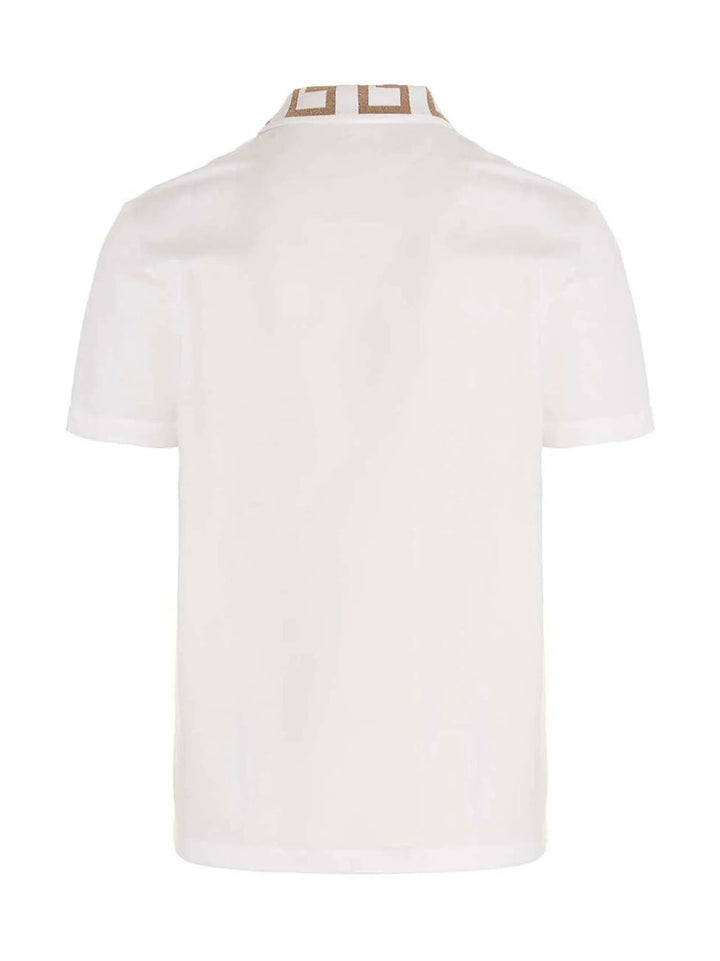 Versace Sample Sale | Versace White Cotton Polo Shirt - | Designer outlet