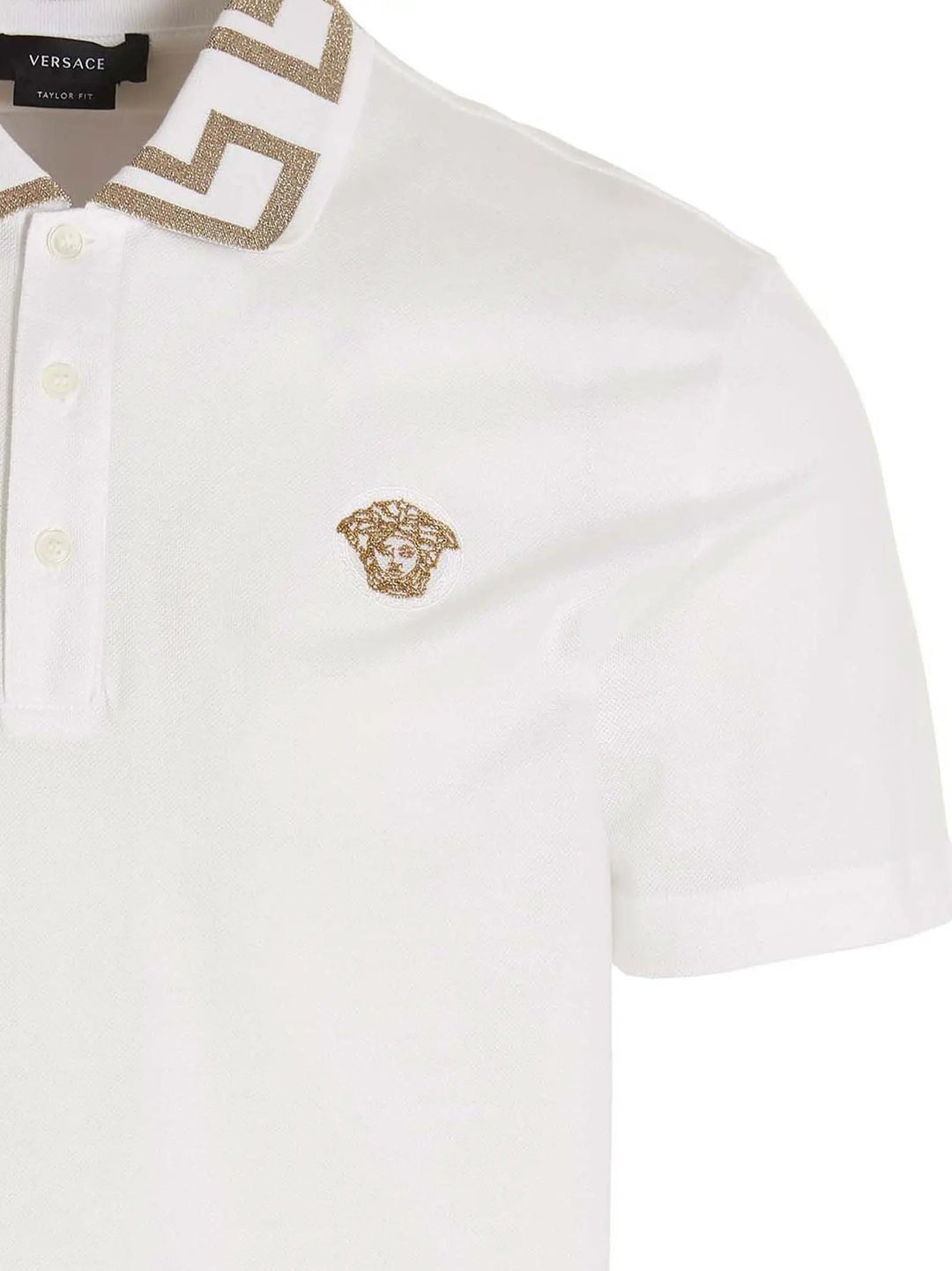 Versace Sample Sale | Versace White Cotton Polo Shirt - | Designer outlet
