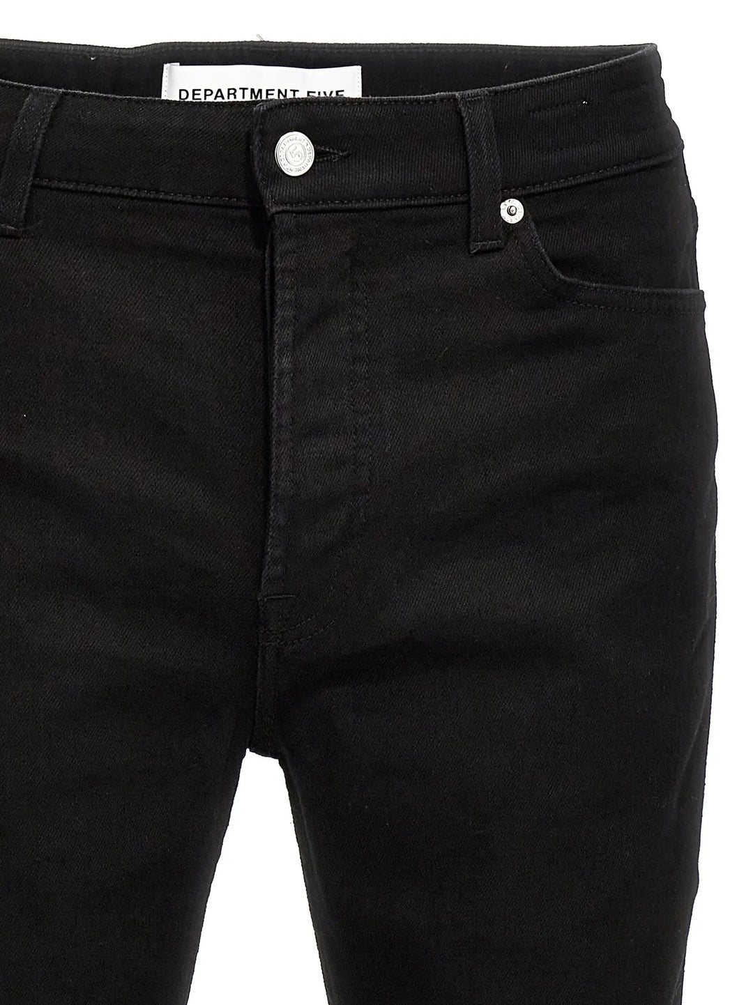 Department 5 Black Cotton Skinny Jeans