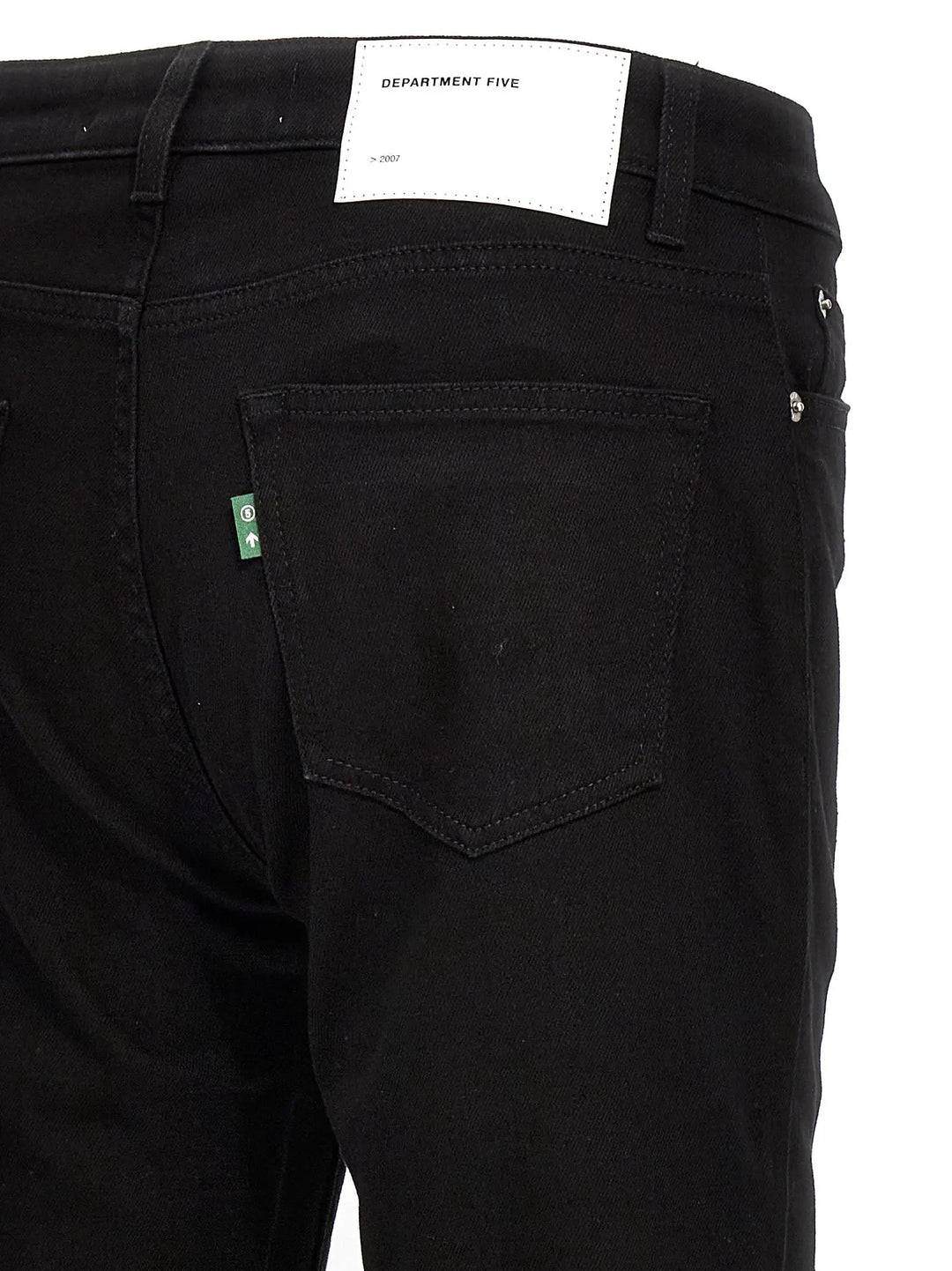 Department 5 Black Cotton Skinny Jeans