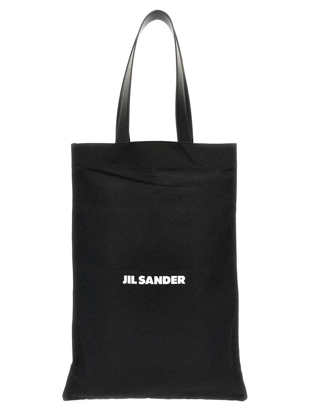 Jil Sander Black Cotton Tote Bag