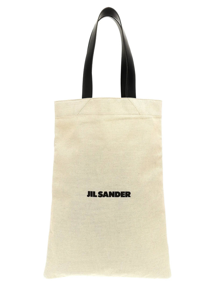 Jil Sander Bicolor Cotton Tote Bag