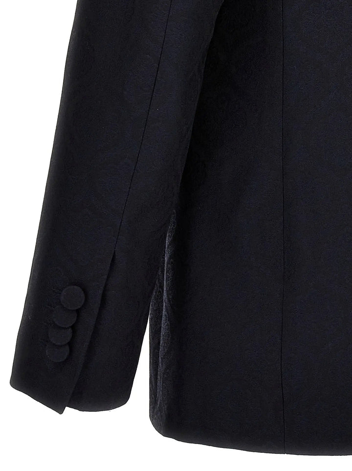 Etro Blue Cotton Blazer