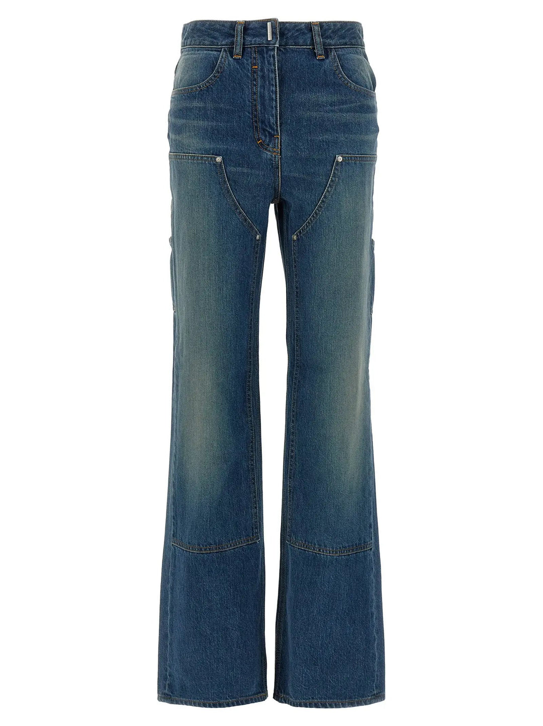 Givenchy Blue Cotton Flared Jeans