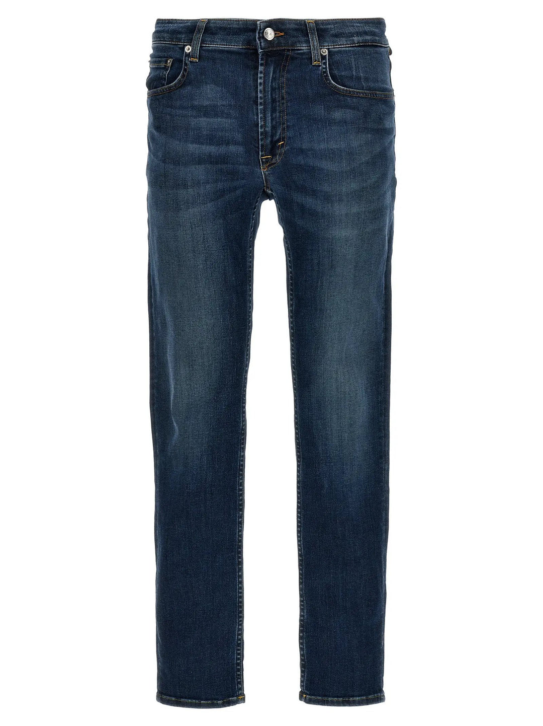 Department 5 Blue Cotton Straight-Leg Jeans