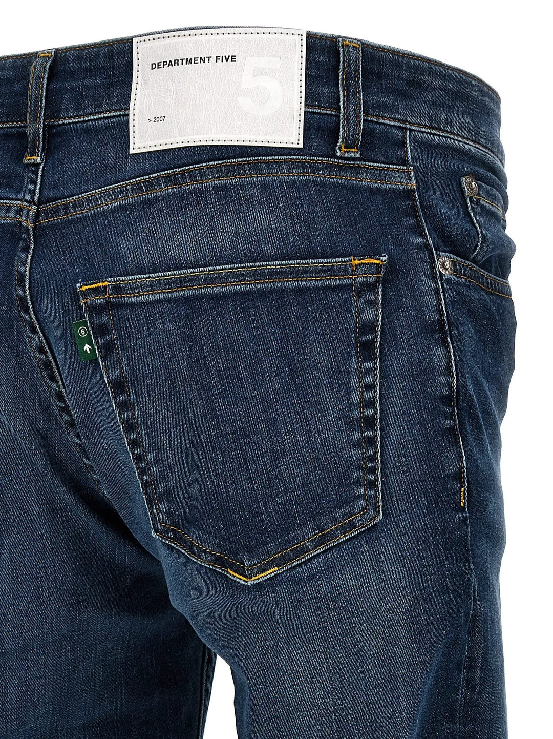 Department 5 Blue Cotton Straight-Leg Jeans