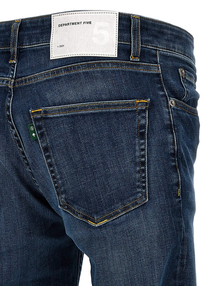 Department 5 Blue Cotton Straight-Leg Jeans