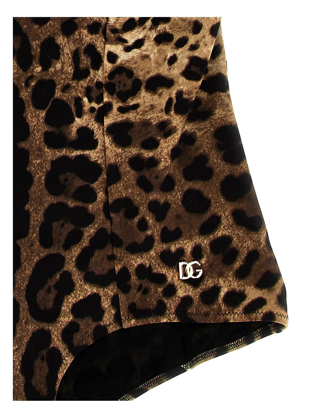 Dolce &amp; Gabbana Brown Polyamide One-Piece Swimsuit