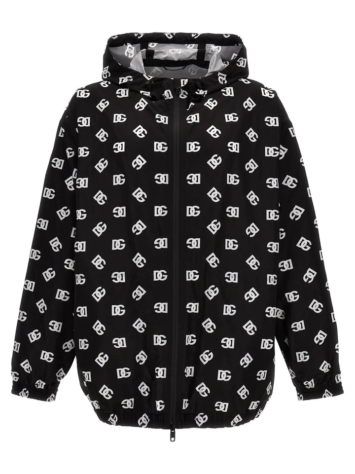 Dolce &amp; Gabbana Bicolor Polyester Shell Jacket