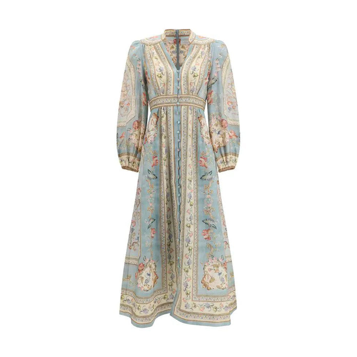Zimmermann Multicolor Linen Casual Dress