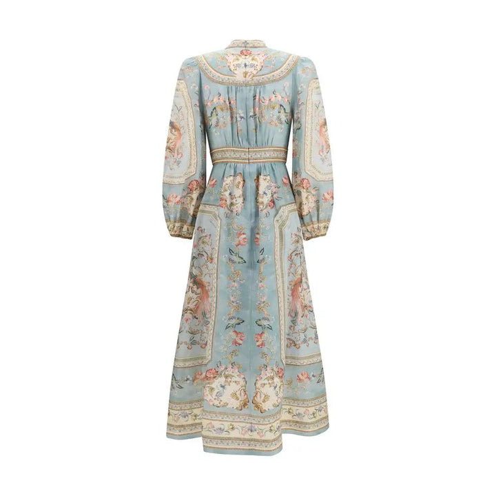 Zimmermann Multicolor Linen Casual Dress
