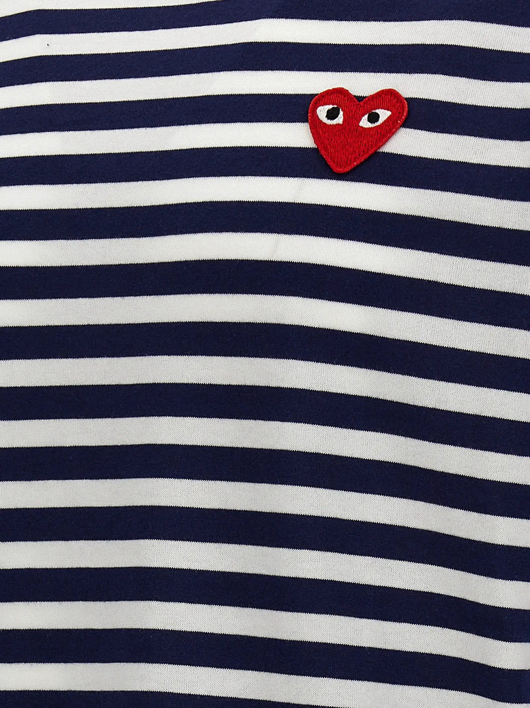 Comme Des Garçons Play Sample Sale | Comme Des Garçons Play Blue Cotton Long Sleeve T-Shirt - | Designer outlet