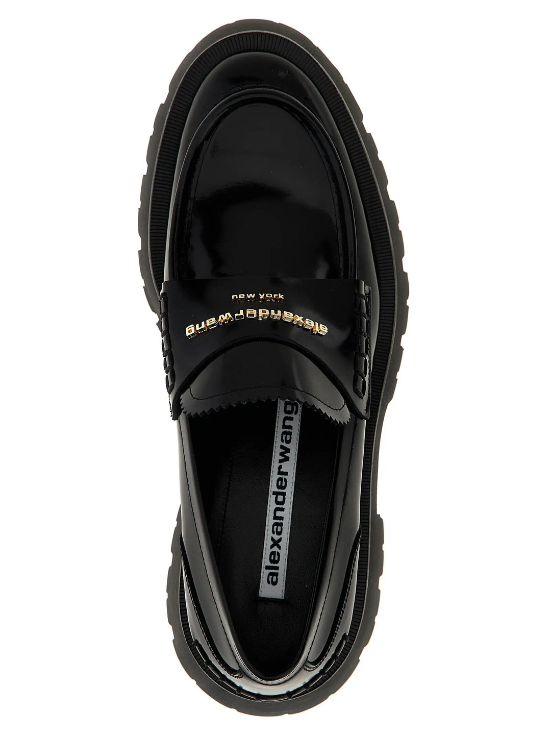 Alexander Wang Black Cowhide Slip-On Loafers