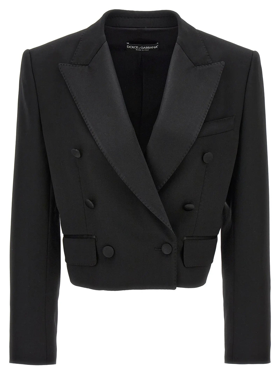 Dolce &amp; Gabbana Black Virgin Wool Blazer