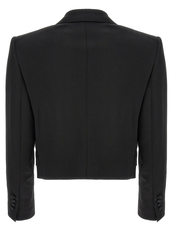 Dolce &amp; Gabbana Black Virgin Wool Blazer