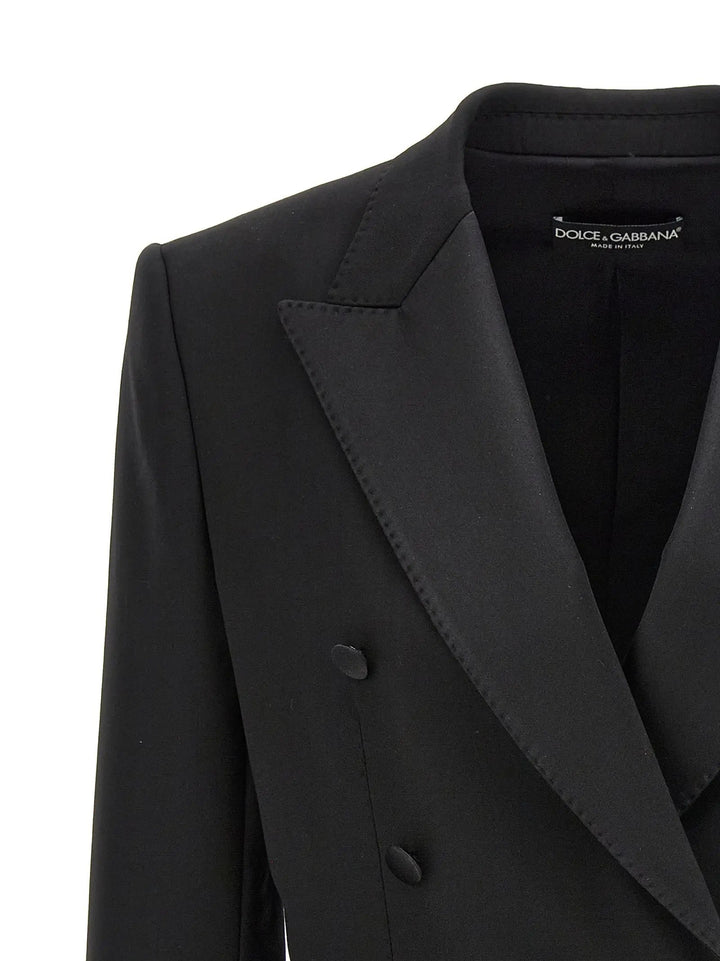 Dolce &amp; Gabbana Black Virgin Wool Blazer