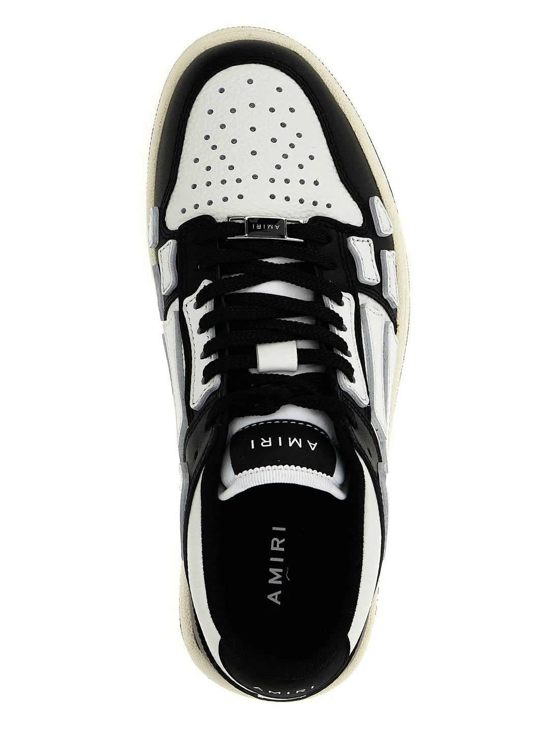 Amiri Bicolor Leather Low Top Sneakers