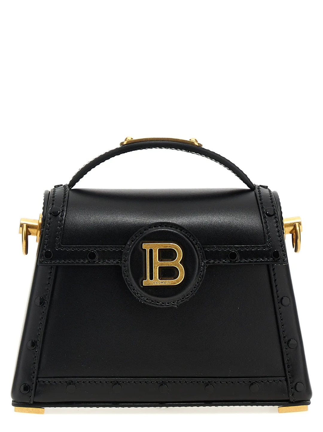 Balmain Black Calfskin Handbag