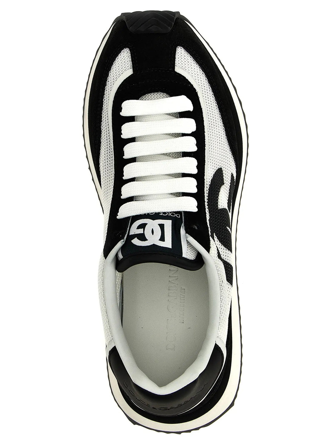 Dolce &amp; Gabbana Bicolor Calfskin Athletic Sneakers