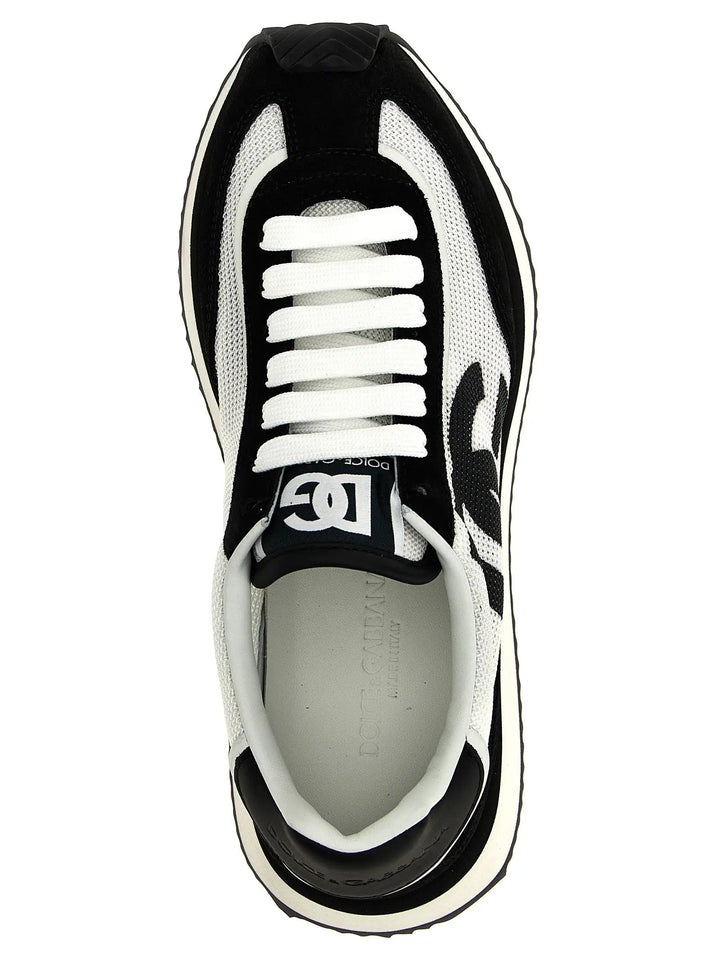 Dolce &amp; Gabbana Bicolor Calfskin Athletic Sneakers