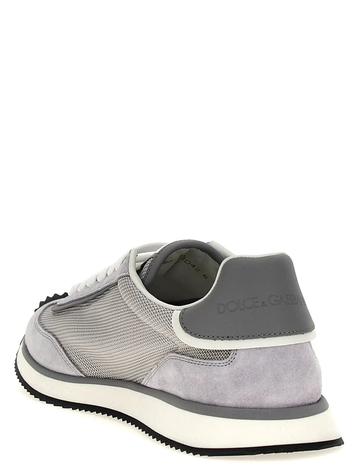 Dolce &amp; Gabbana Sample Sale | Dolce &amp; Gabbana Gray Calfskin Athletic Sneakers - | Designer outlet