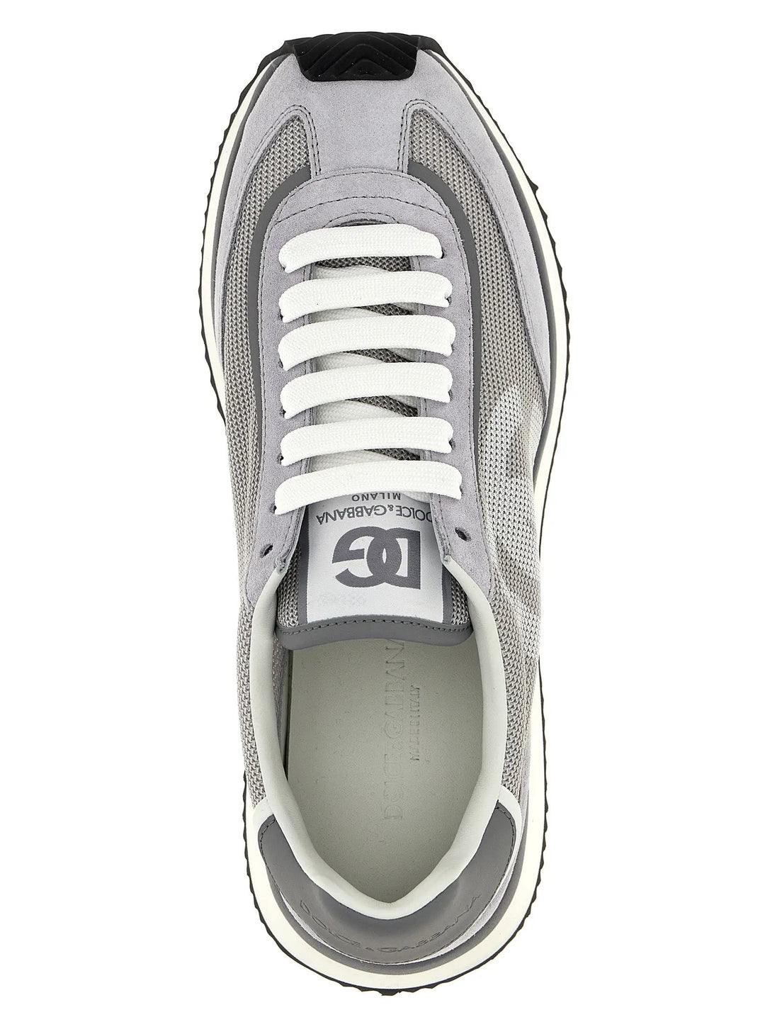 Dolce &amp; Gabbana Sample Sale | Dolce &amp; Gabbana Gray Calfskin Athletic Sneakers - | Designer outlet