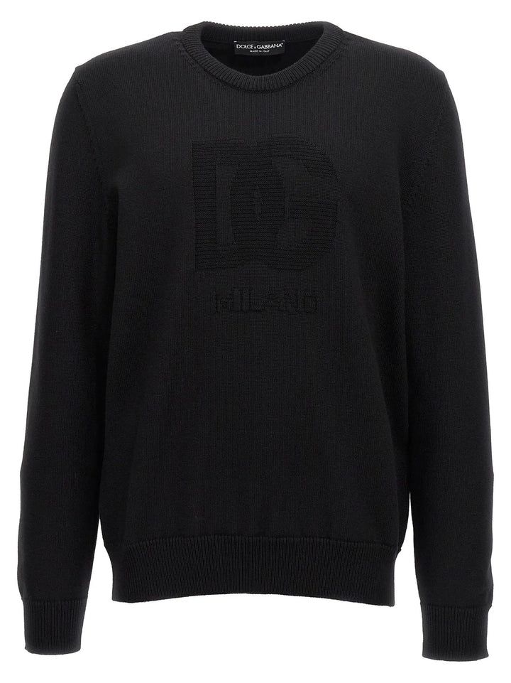 Dolce &amp; Gabbana Black Virgin Wool Cardigan
