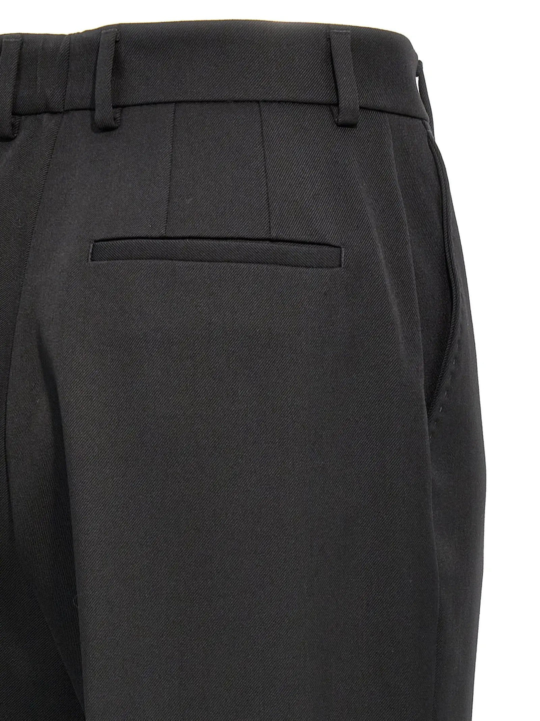 Dolce &amp; Gabbana Black Virgin Wool Dress Pants