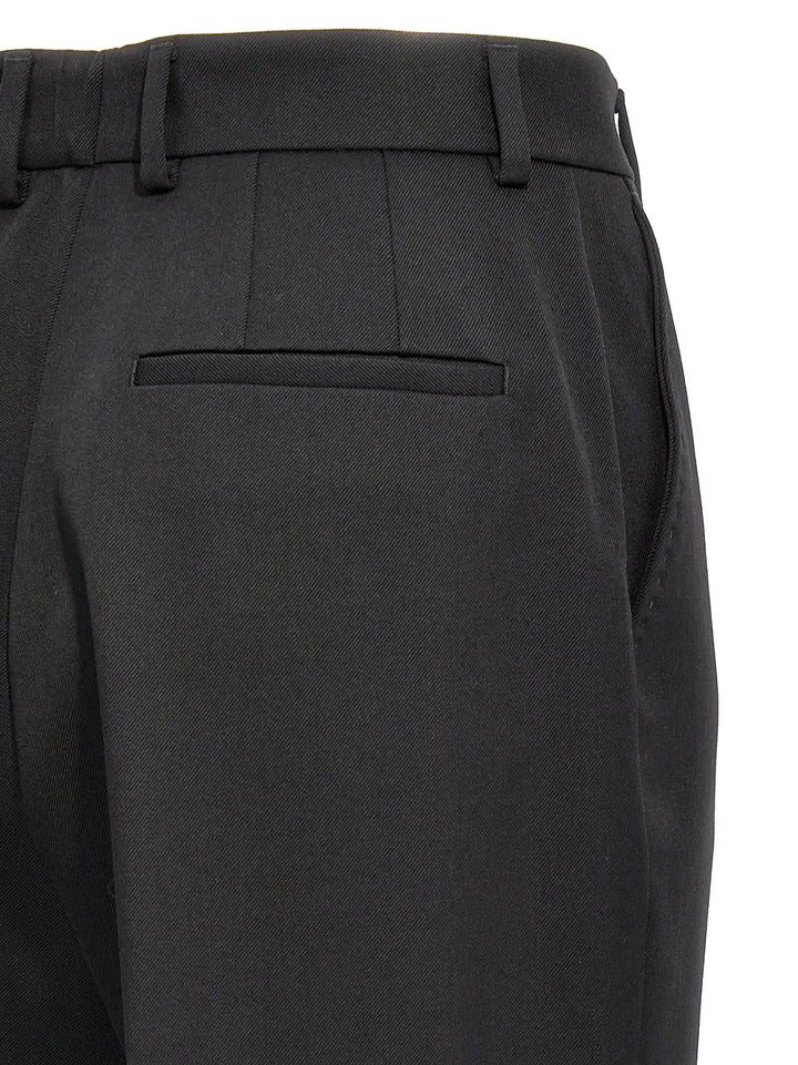 Dolce &amp; Gabbana Black Virgin Wool Dress Pants