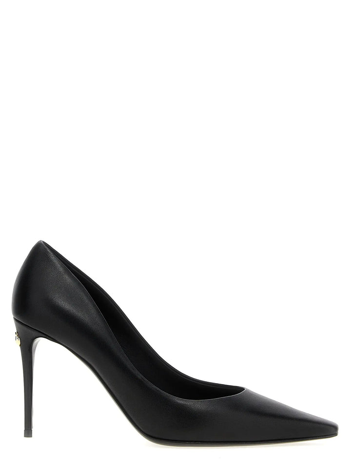 Dolce &amp; Gabbana Black Lamb Leather High Heel Pumps