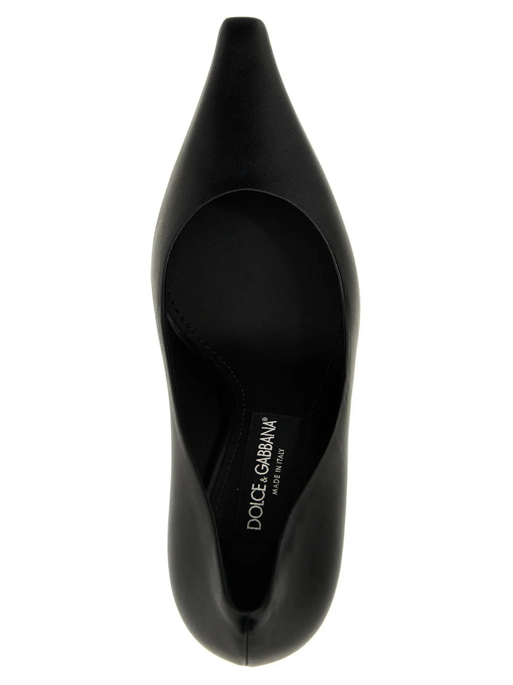 Dolce &amp; Gabbana Black Lamb Leather High Heel Pumps