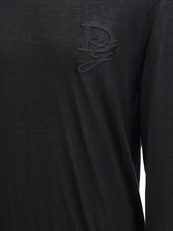 Dolce &amp; Gabbana Black Cashmere Cardigan