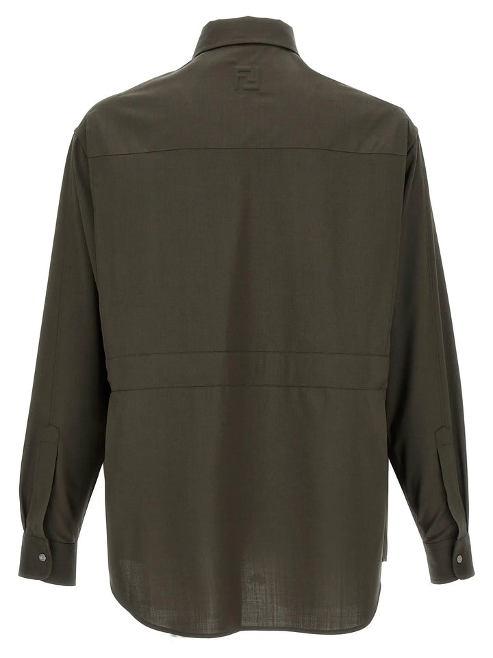 Fendi Bicolor Wool Blouse