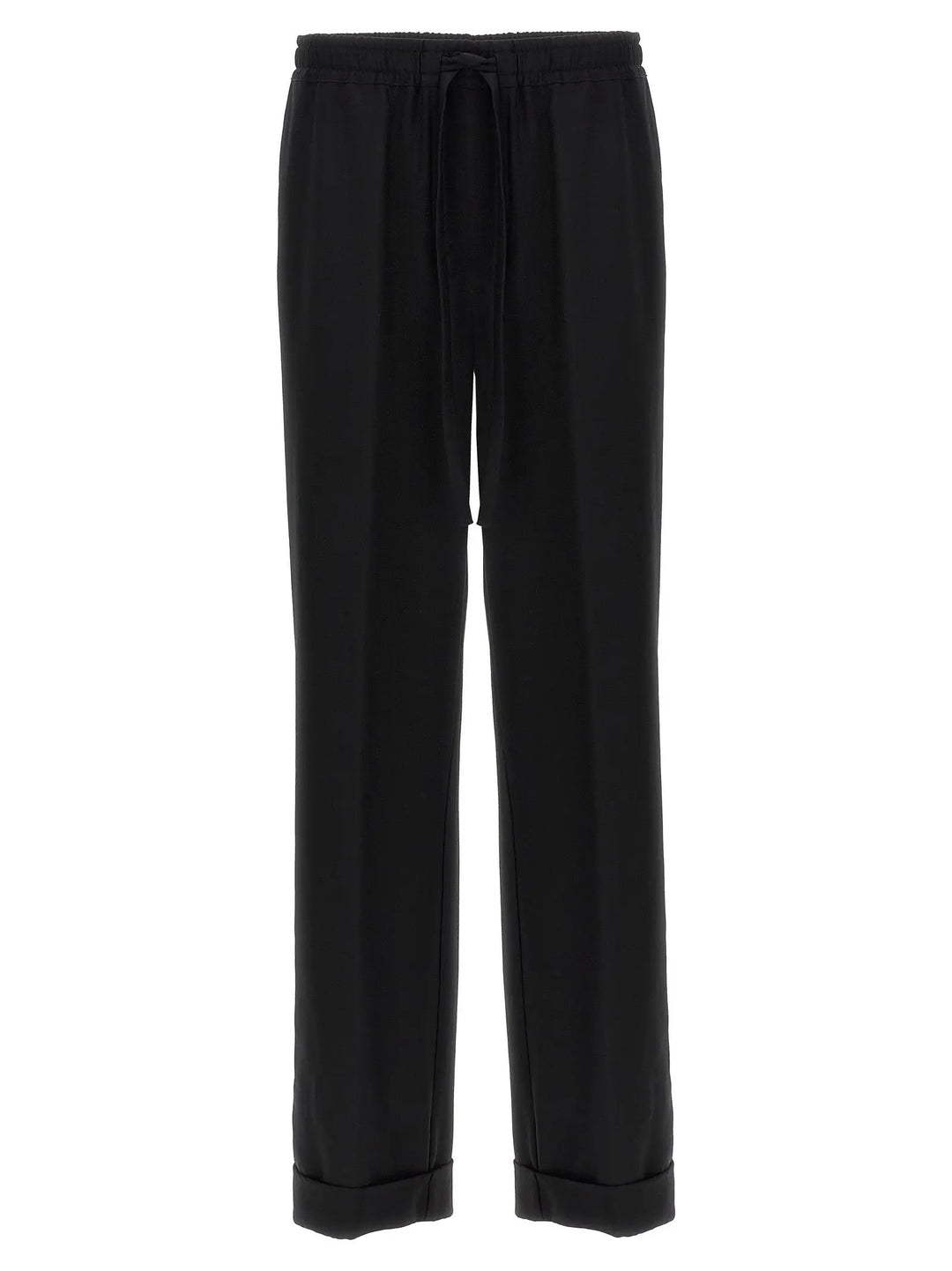 Dolce &amp; Gabbana Black Virgin Wool Casual Pants