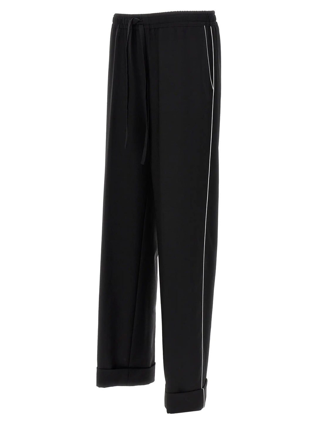 Dolce &amp; Gabbana Black Virgin Wool Casual Pants