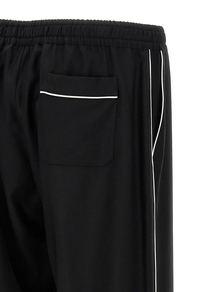 Dolce &amp; Gabbana Black Virgin Wool Casual Pants
