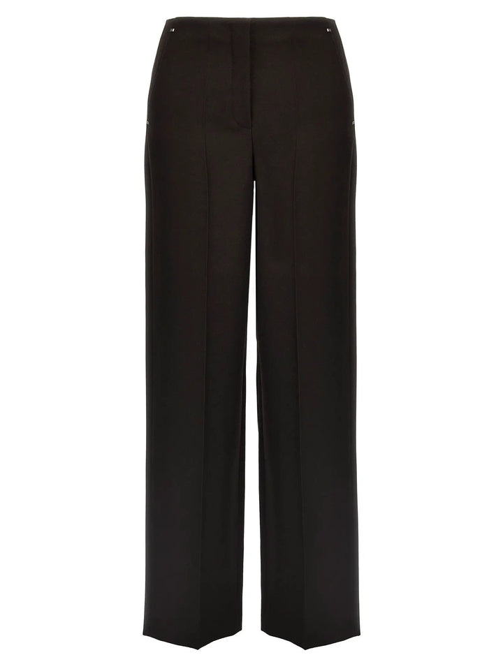 Fendi Purple Virgin Wool Dress Pants