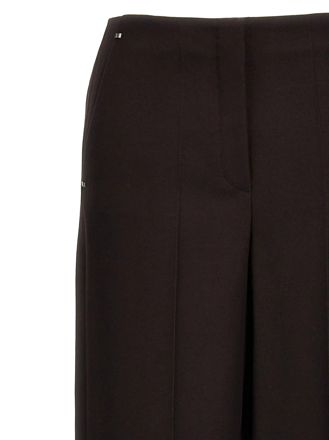 Fendi Purple Virgin Wool Dress Pants