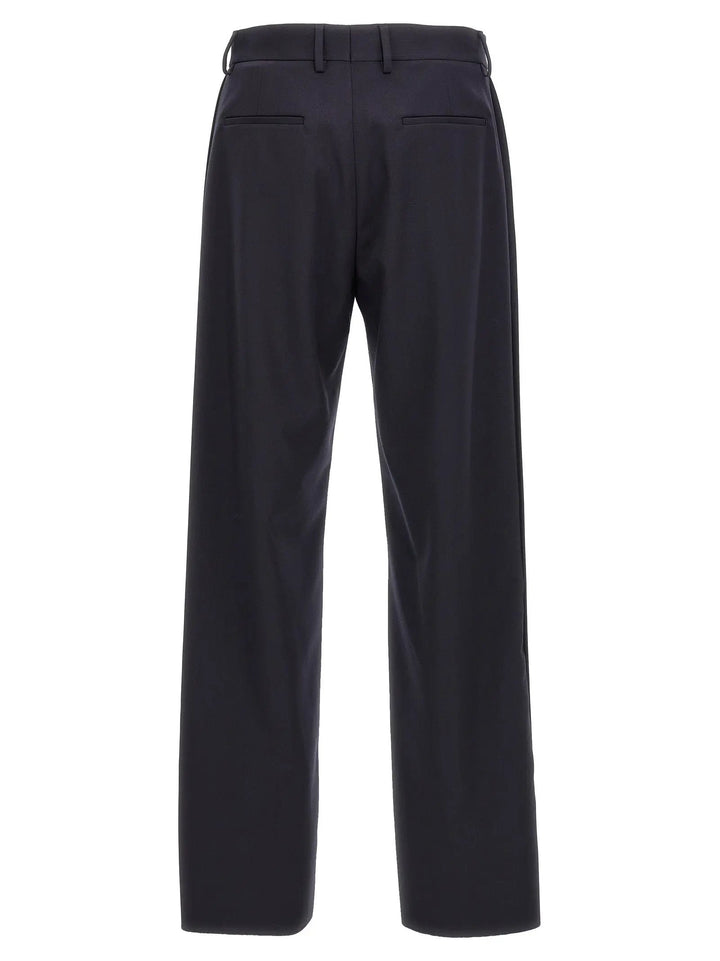 Fendi Blue Polyester Casual Pants