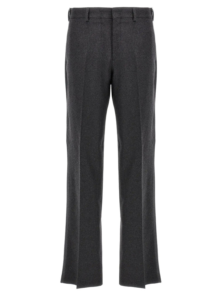 Fendi Gray Cashmere Casual Pants
