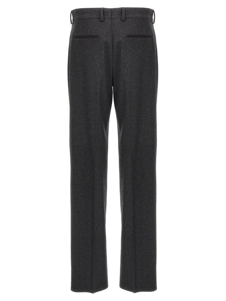 Fendi Gray Cashmere Casual Pants