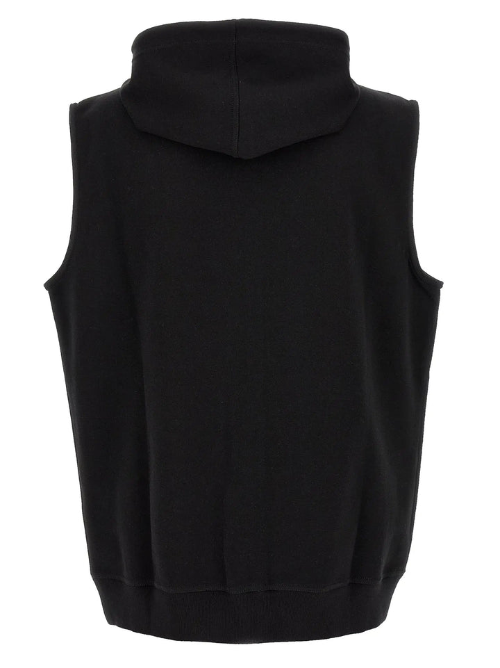 Brunello Cucinelli Black Cotton Sleeveless Jacket