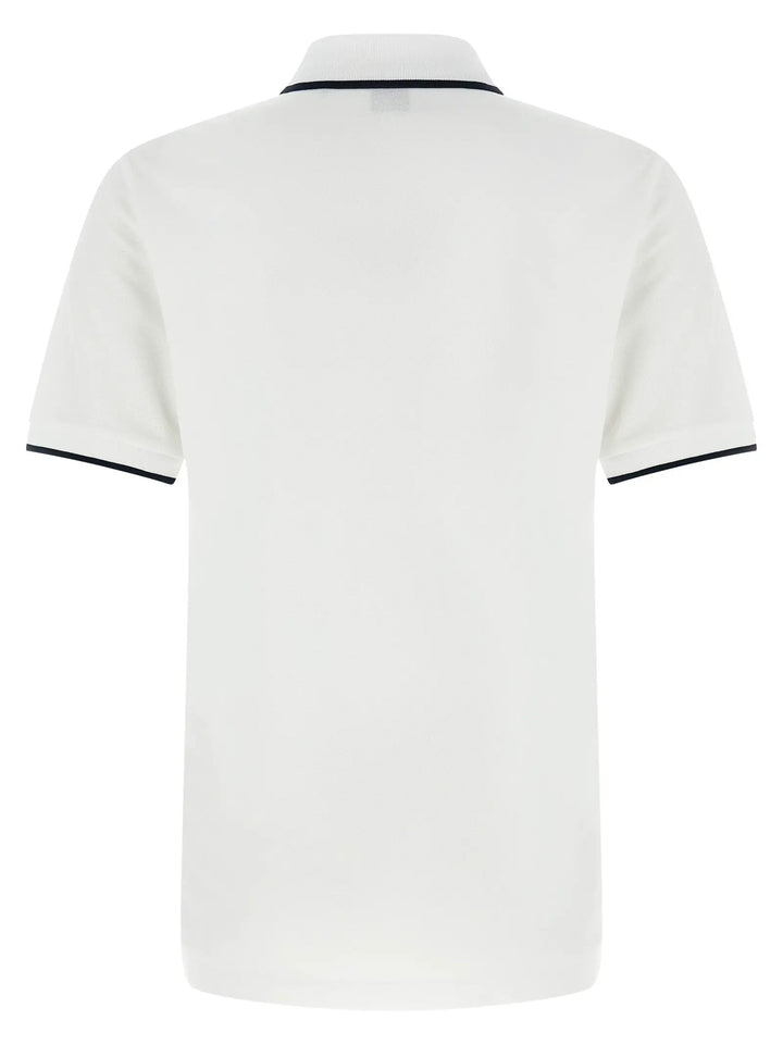 Hugo Boss White Cotton Polo Shirt