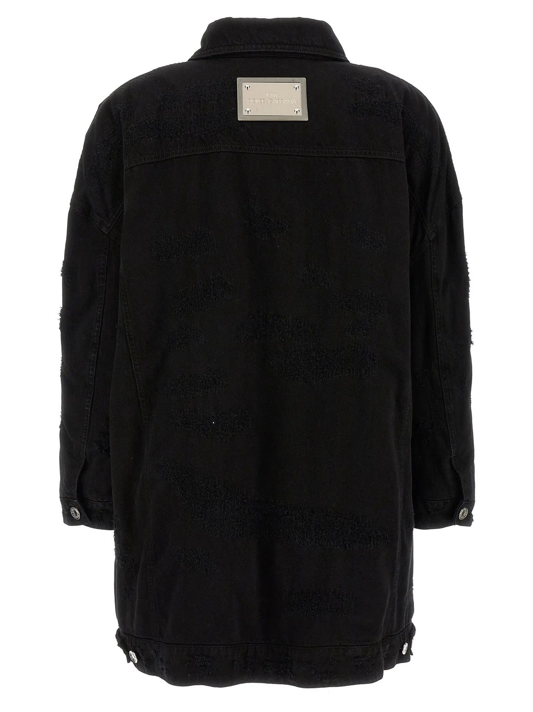 Dolce &amp; Gabbana Black Cotton Denim Jacket