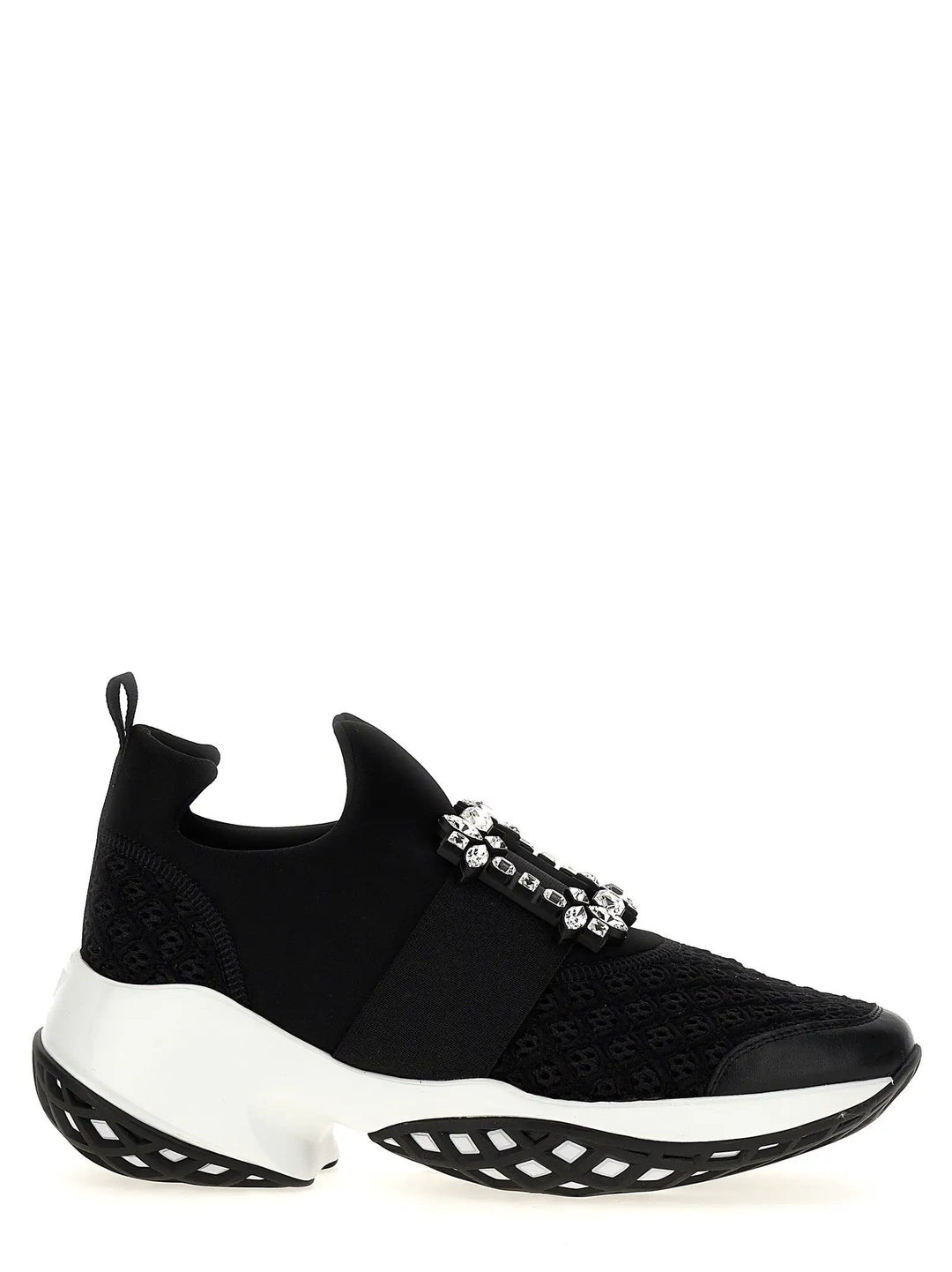 Roger Vivier Black Polyester Athletic Sneakers