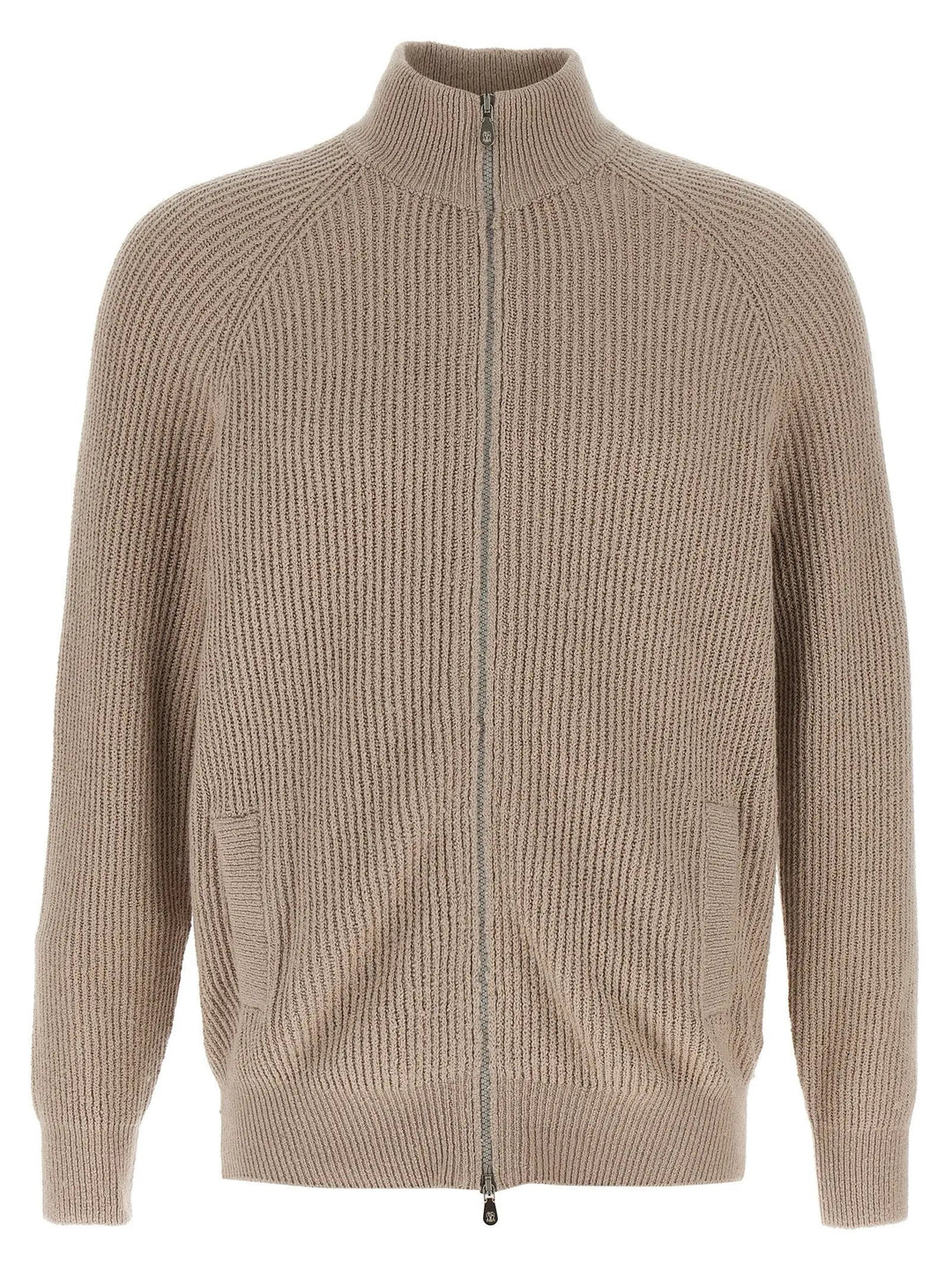 Brunello Cucinelli Beige Cotton Cardigan