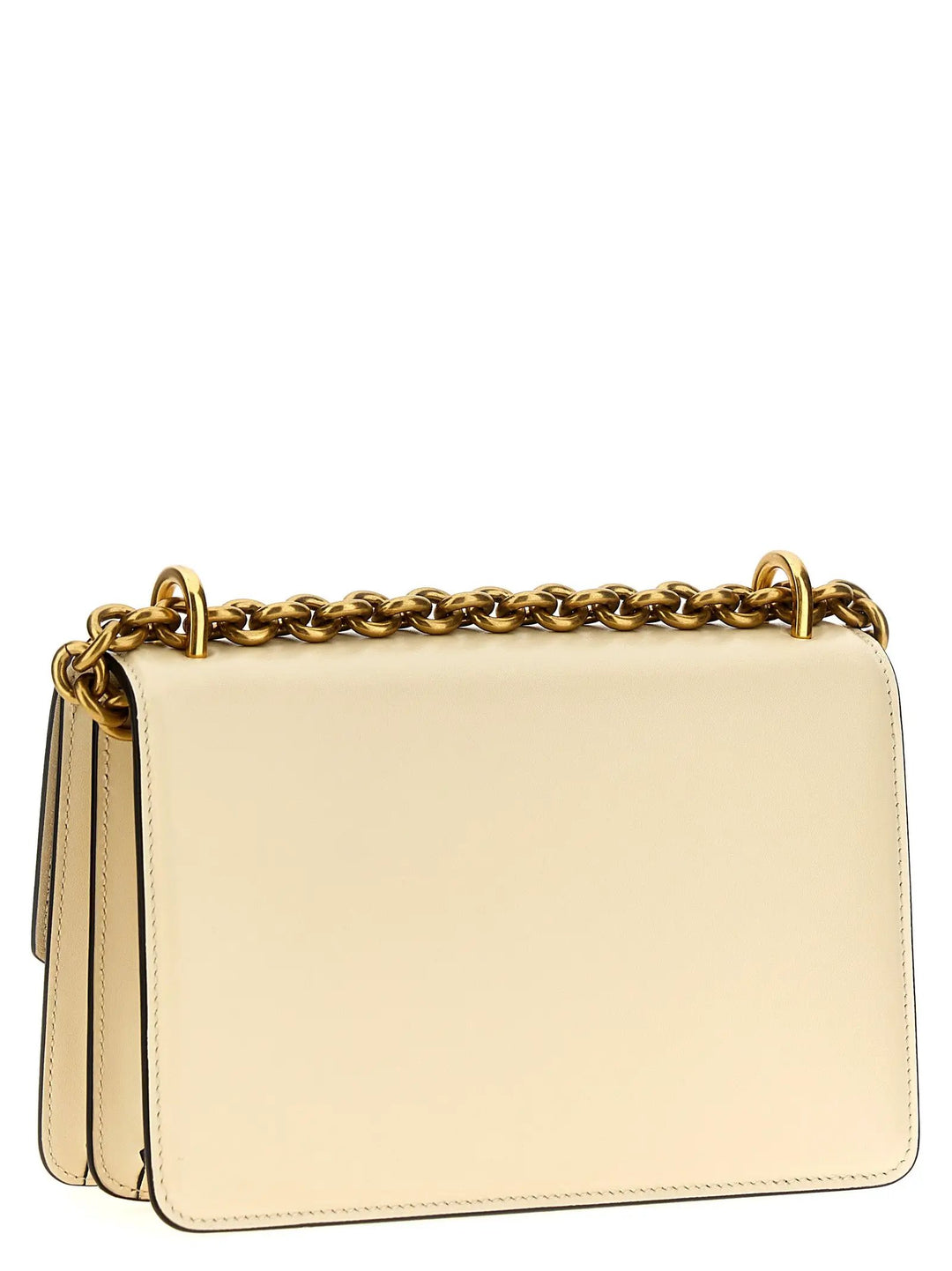 Valentino Garavani White Calfskin Shoulder Bag