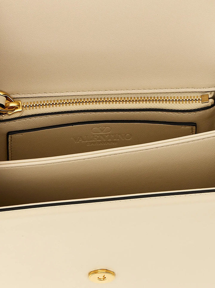 Valentino Garavani White Calfskin Shoulder Bag