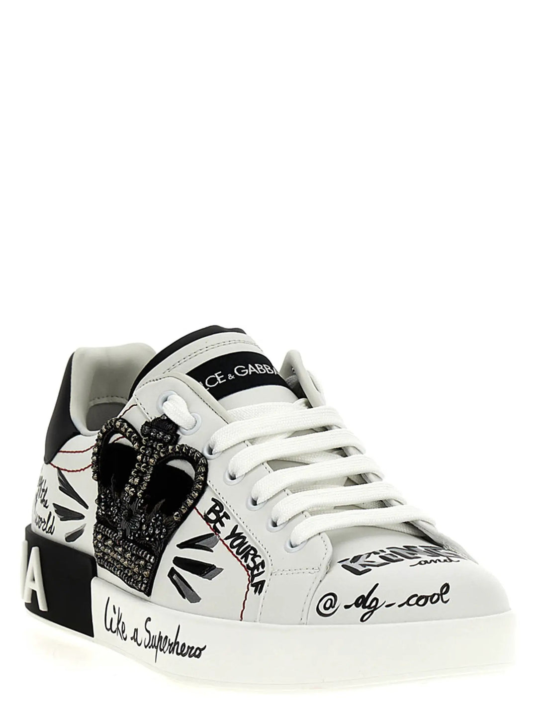Dolce &amp; Gabbana Bicolor Calfskin Sneakers