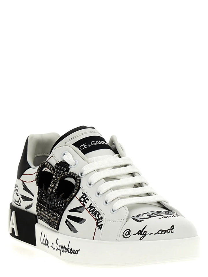Dolce &amp; Gabbana Bicolor Calfskin Sneakers